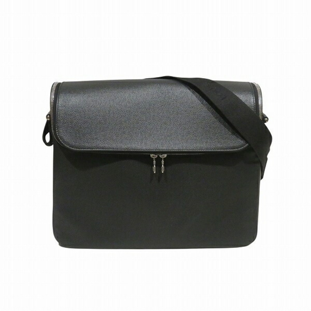 Louis Vuitton Taiga Taimir Crossbody Double Zip Shoulder Bag